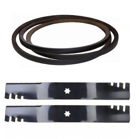 Aic Replacement Parts 954-04045 Replacement Belt & Blades Deck Kit 742-0616 Fits Cub Cadet Fits MTD 112-5800-BLADE